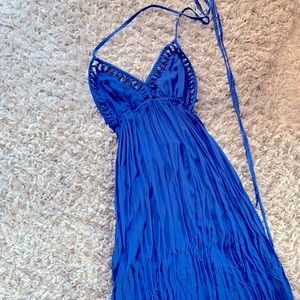Blue maxi dress